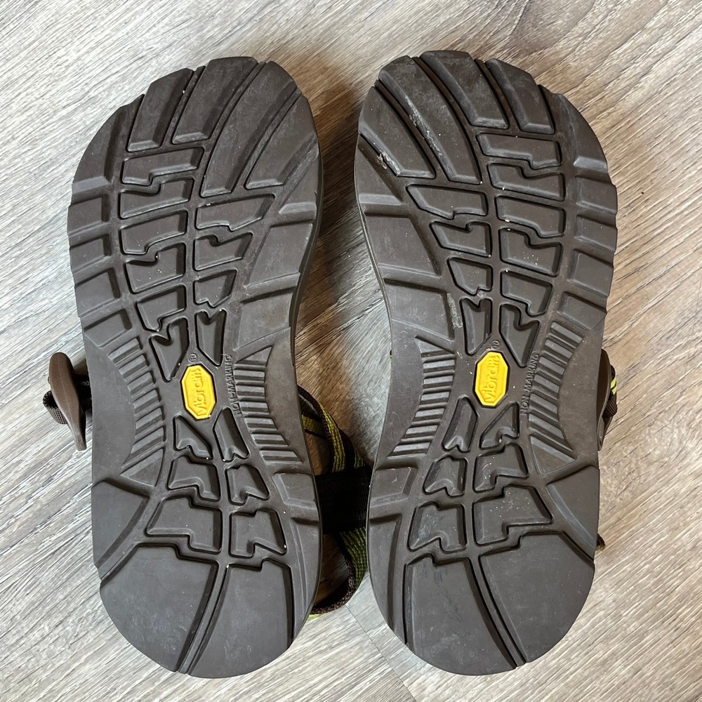 Chaco ZX/2 Hiking Sandals Green Brown Vibram Soles Womens 7 - Picture 6 of 7
